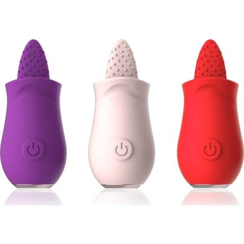 Soft Tongue Licking Vibrator G spot Clitoral Stimulator Mini Clit Sex Toys for Women Rechargeable Nipple Female Masturbator