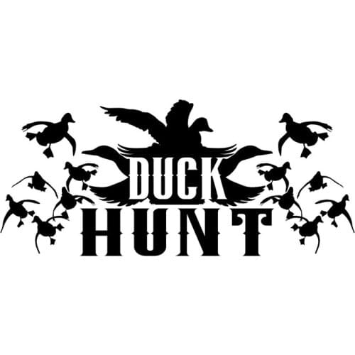 16.6cm*7.3cm Duck Hunt Decor Motorcycle Car Sticker Vinyl Decal S4-0783