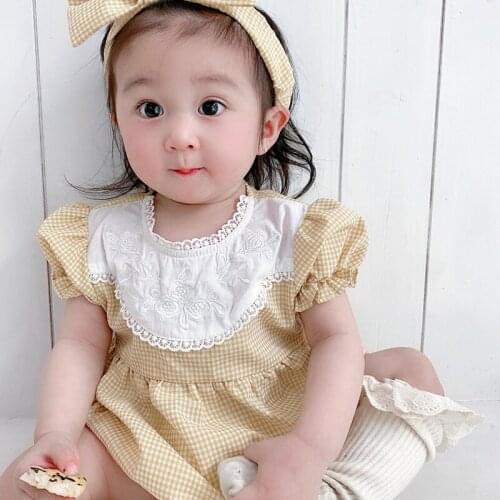 2021 Baby Rompers Infantil Jumpsuit girls clothes Summer High Quality Newborn Clothing Costume Short Sleeve
