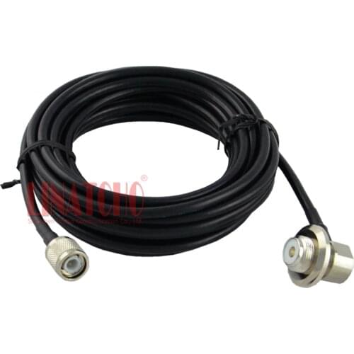 5 meters 50ohm RG58U with TNC male and SO239 female connector car radio antenna connecting cable