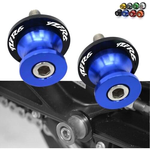 Motorcycle Accessories CNC Aluminum Alloy For yamaha YZF R6 YZF-R6 YZF R6 Swingarm Sliders Spools Stand Bobbins 6mm 8mm 10mm