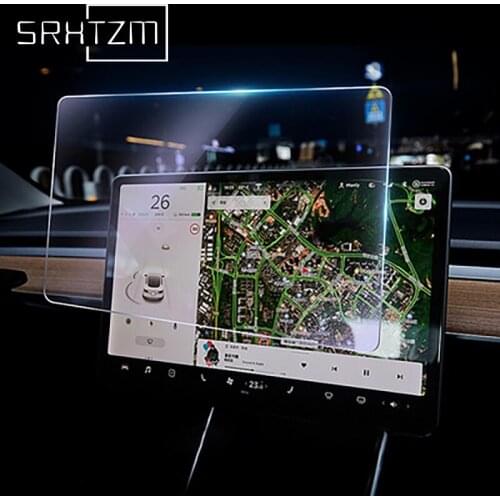 Center Control Touchscreen Tempered Glass Protector Film For Tesla Model 3 S X Accessories Navigation Screen Protection