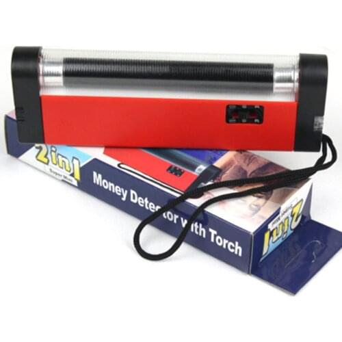 10pcs Money detector with torch Portable UV Ultra Violet LED Light Lamp ID Card banknote bill Currency Money detector Gold Line