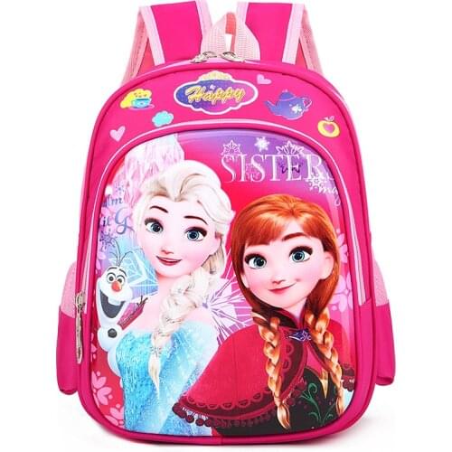 Disney Frozen Car Childrens bag school mini backpack boys girls Elsa cartoon kindergarten baby bag shoulder Primary student bag
