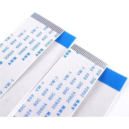 2 pcs FPC FFC Jumper Flexible Flat Cable 24 PIN 0.8 mm pitch Same Contact Type A Length 200 mm ZIF