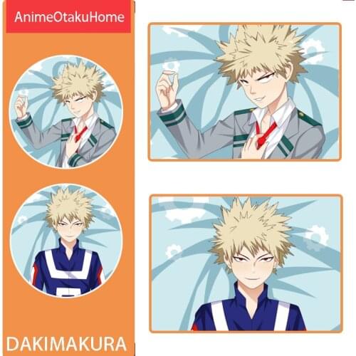 Anime Manga My Hero Academia Bakugou Katsuki Pillow Cover Hugging Pillowcase Otaku Bedding Decoration Dakimakura Pillow Case