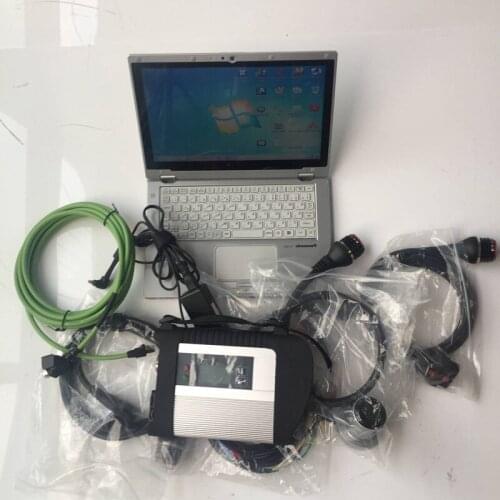Mb star c4 ssd v2020/12 newest software with laptop cf-ax2 i5 8g full set diagnose for cars and trucks best quality