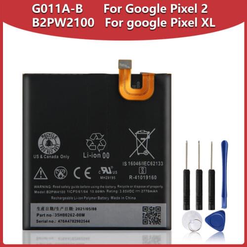 Original Replacement Battery G011A-B B2PW2100 B2PW4100 For HTC Google Pixel 2 Pixel 2B Muski Pixel XL Nexus M1 Pixel Nexus M1 S1