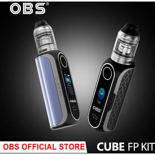 Original OBS Cube FP Kit 4ml OBS Cube Tank 0.2ohm M1 Coil E Cigarette Vape Box Kit 18650 Vape Kit 80W Max Output