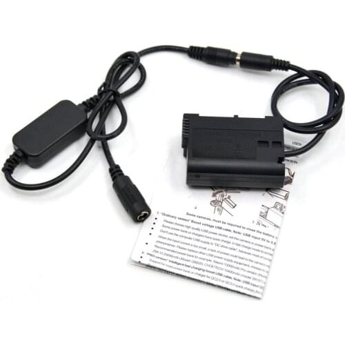 12V-24V step-down Charger Cable EH5A+EP-5B dc coupler EN-EL15 dummy battery for Nikon Z7 Z6 D850 D810 D800E D750 D610 D600