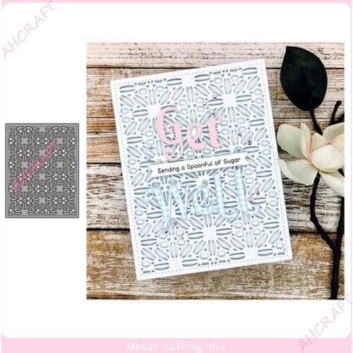 Pattern Hollow Frame Metal Cutting Dies for DIY Scrapbooking Photo Album Decorative Embossing PaperCard Crafts Die2021