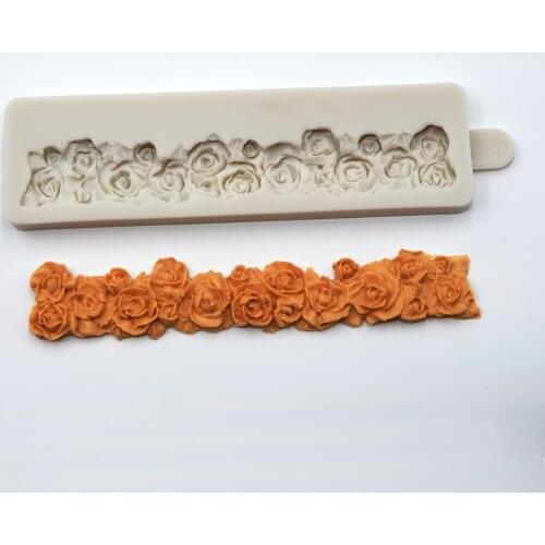 KLM Silicone Rose Flowers Shaped Fondant Cake Decoration Mold Craft Chocolate Baking Mold Cake Decorating Tools