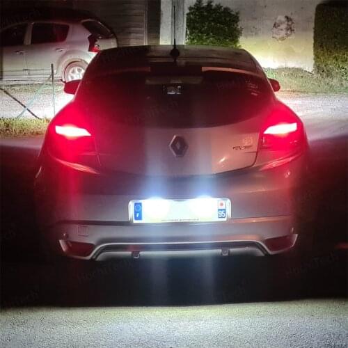 For Renault Clio 3 4 Twingo 2 Megane 2 3 Laguna 2 3 Vel Satis LED No Error Canbus Car Number License Tail Plate Light Bulbs Lamp