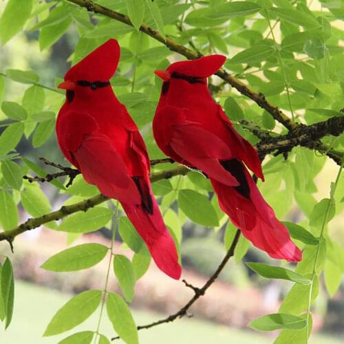 Creative Foam Feather Artificial Parrots Imitation Bird Model Home Outside Garden Wedding Decoration Ornament