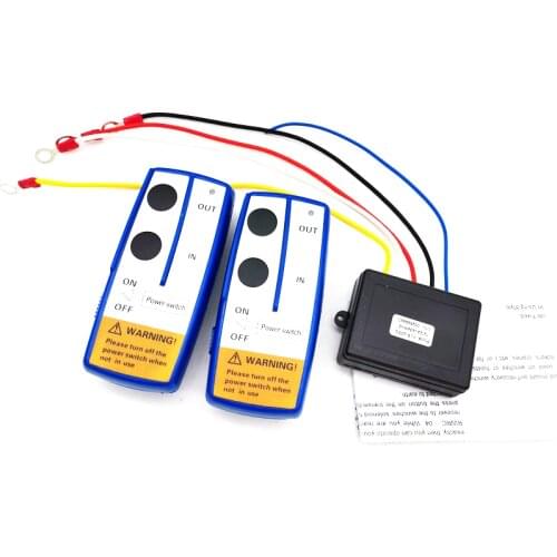 Universal 100ft 12V/24V Wireless Winch Remote Control Switch Handset for Car Pickup Truck ATV