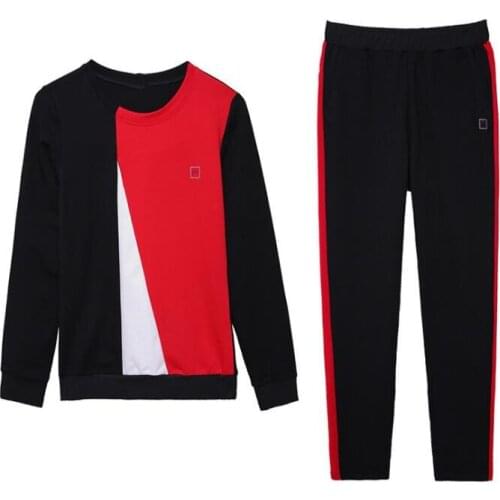 Spring Summer Tracksuit Women 2 Pieces Set Causal Long Sleeve Crop Top + Long Pants Womens Sets Plus Size S-4XL