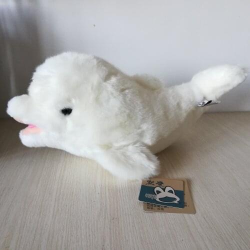 High quality goods lovely cartoon white dolphin plush toy about 40cm soft doll kids toy Christmas gift b1799
