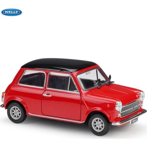 WELLY 1:24 MINI COOPER 1300 red Car sports car simulation alloy car model crafts decoration collection toy tools gift