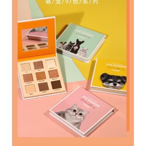 1Pcs Animal Nine-color Silky Eyeshadow Pearlescent Matte Earth Color Eye shadow Lasting Without Halo Makeup