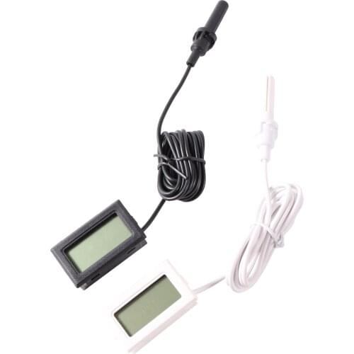 LCD Digital Thermometer Hygrometer FY-12 Electronic Hygrometer Embedded Apply to Pet breeding box Poultry incubator etc 1 pc