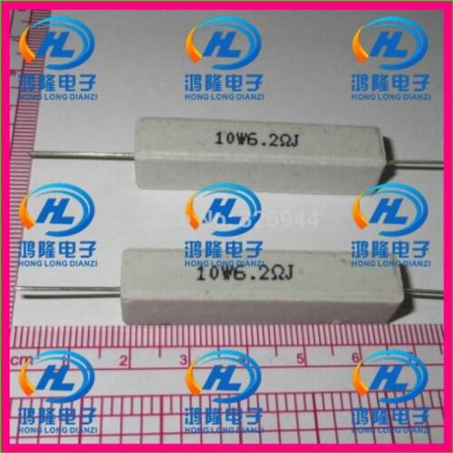 10pcs/lot) 10W 6.2 ohm +/-5% / 10W 6.2 ohm 5% / 10W 6.2RJ