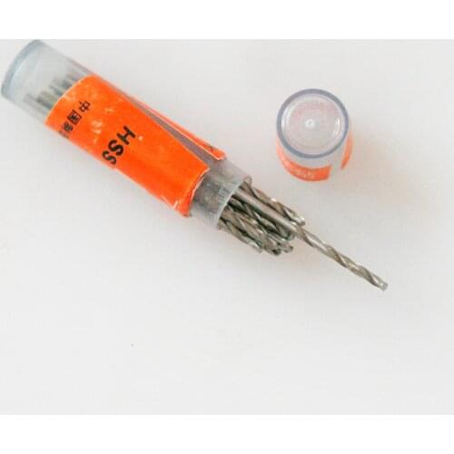 10 Pcs Micro HSS Straight Shank 0.5mm/0.8mm/1.5mm/2.0mm/3mm High Speed Steel Mini Twist Drill Bits Electric Drill Power Tools