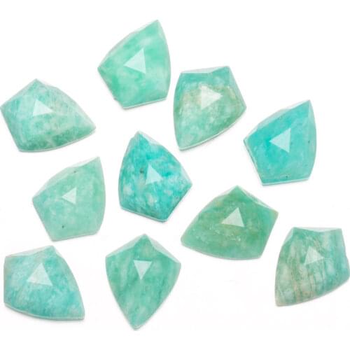 5PCS Natural Agates Cabochon Polygon Shape Cabochon Beads for Making Jewelry Necklace Size 10x14mm