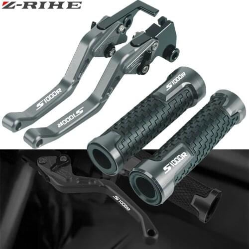 For BMW S 1000R S1000Rwandw oCC 2015-2016 CNC aluminum Motorcycle Accessories CNC Brake Clutch Levers Handlebar Hand Grips ends