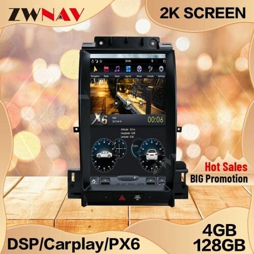 128G Tesla Screen For Ford Taurus 2011 2012 2013 2014 2015 2016 Android 9 Head Unit Car Multimedia Player GPS Audio Radio Stereo