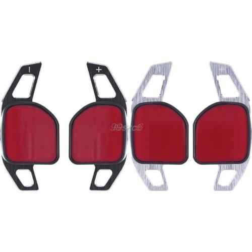 Car Steering Wheel DSG Paddle Extension Shifters Shift Sticker Decoration For AUDI A3 S3 A4 S4 B8 A5 S5 A6 S6 A8 R8 Q5 Q7 RS6 A1