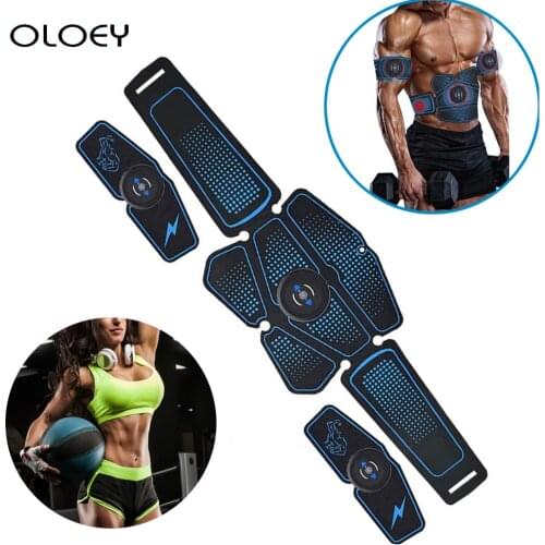 EMS Trainer Muscle Stimulator Massage Abdominal Electrostimulation Body Abdomen Hip Trainer Toner Home Gym Fitness Equipment