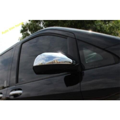 Lapetus Chrome Door Rearview Mirror Decoration Cover Trim Exterior Refit Kit Fit For Mercedes-Benz Vito W447 2014 - 2018 ABS