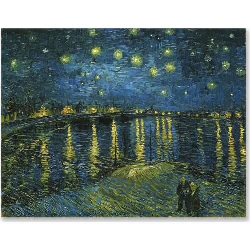 5D DIY Diamond Painting Acrylic Art Mosaic Kit Rhinestone Starry Night Picture Hanging Wall Ornaments Home Decor Gifts Van Gogh