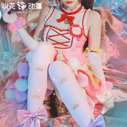 Lovelive cat double ponytail cos Tojo Nozomi arcade playing costume cute cosply costume full set