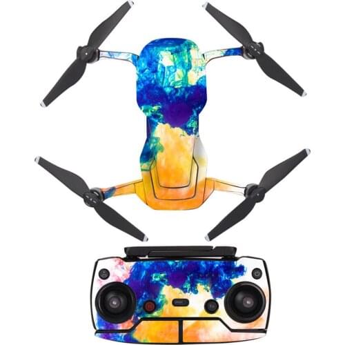 Oil Painting Style Decal Skin Sticker For DJI Mavic Air Drone + Remote Controller + 3 Batteries Protection Film Cover A0292