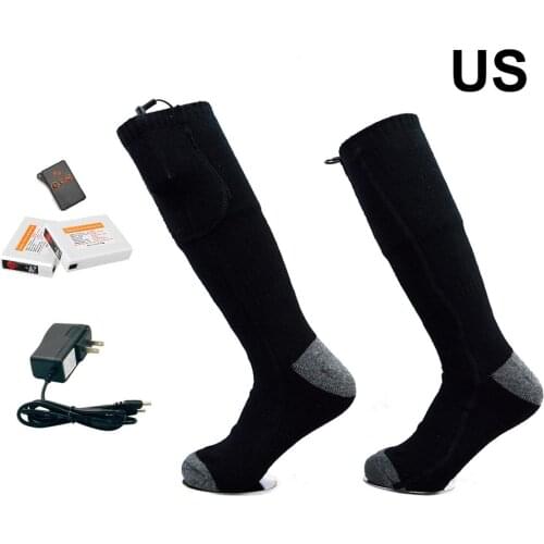 Heating Socks Winter New Remote Control Riding Running Fishing Double-sided Three-level Thermostat Winter Warm Heating Socks