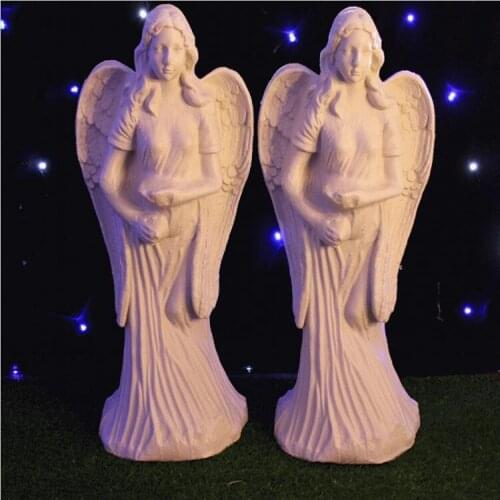 New Arrival White Angel Plastic Wedding Roman Column Party Banquet Welcome Area Decoration Props Supplies 2pcs/lot