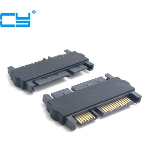 3.5" & 2.5inch SATA 22Pin 7+15 Male to SATA 22P 7+15 Male extension convertor Straight adapter