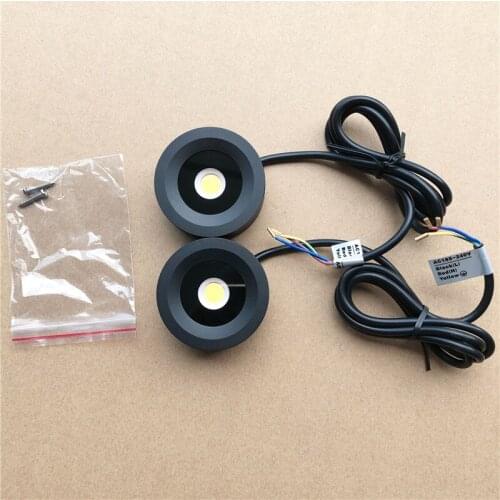 Dimmable 7W AC85-265V LED Under Cabinet Closet Light Aluminum LED Display Case Lights For Kitchen Counter Cupboard Puck Lights