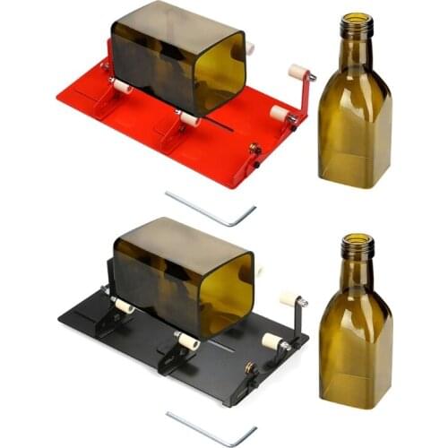 Adjustable DIY Glass Bottle Cutter Tools Set Square Round Wine Beer Cups Cutting Machine Kit