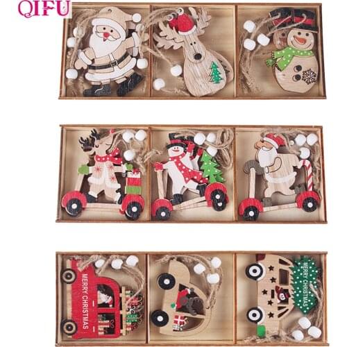 Home Christmas Ornaments Christmas Tree Decor Pendants Merry Christmas Decorations For Tree Santa Claus Outdoor Snowflak Navidad