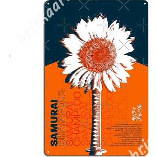 Samurai Champloo Metal Signs Plates Wall Cave personalized Cave pub Tin sign Posters