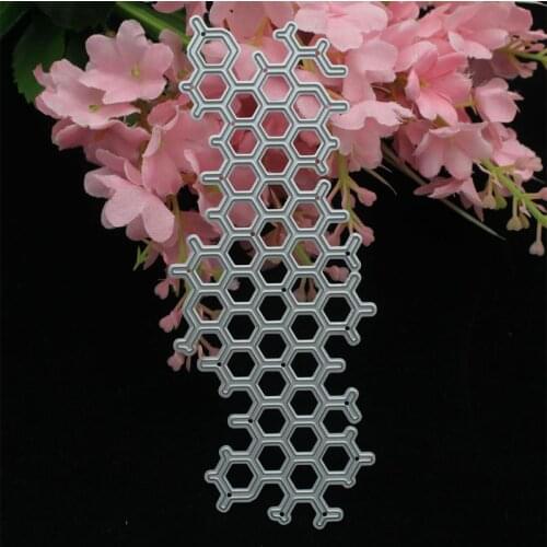 Honeycomb DIY Handicrafts Cutting Dies Metal Cutting Stencils for Scrapbooking H58C