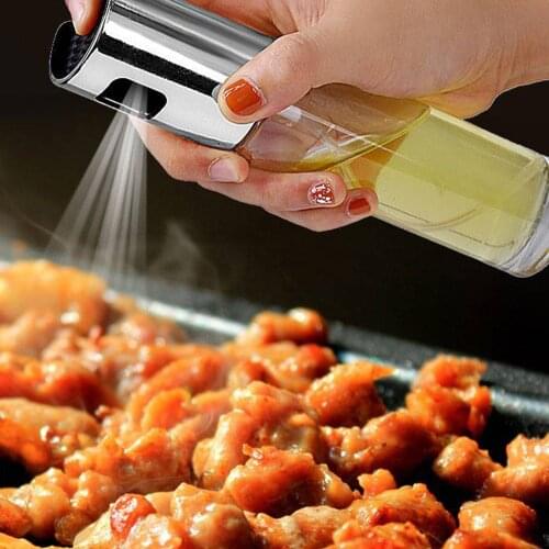 Kitchen Baking Oil Cook Oil Spray Empty Bottle Vinegar Bottle Oil Dispenser Cooking Tool Salad BBQ Cooking Glass Oil Sprayer