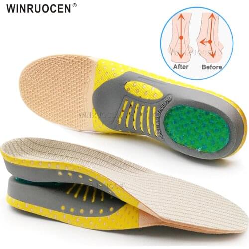 Orthopedic Insoles Orthotics Flat Foot Health Sole Pad For Shoes Insert Arch Support Pad For Plantar fasciitis Feet Care Insoles