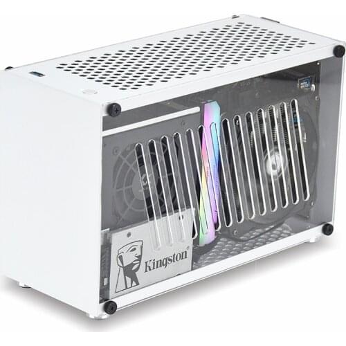 T60 portable mini itx case, SFX power supply A4 side mini small chassis 17 * 17 main board