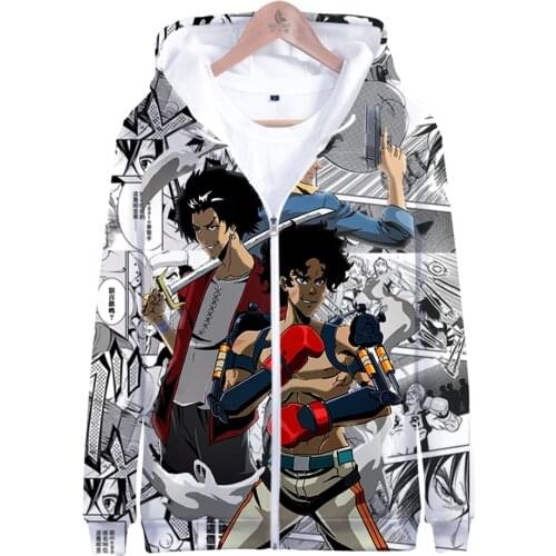 Megalo Box 3D Printed Zipper Hoodies Women/Men Fashion Long Sleeve Hooded Sweatshirt Hot Sale Streetwear Clothes