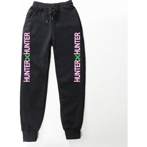 Japan Anime HUNTER X HUNTER Mens Sweatpants Joggers Lounge Pants Pockets Outdoor Hiking Running Trousers Streetwear SweatpantS
