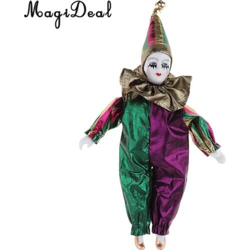 22cm Porcelain Victorian Doll Sitting Collectible Doll Ceramics Dolls Crying Clown