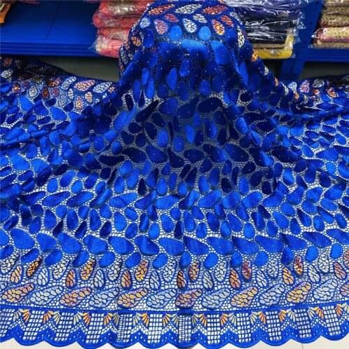 5 Yards African Lace Fabric 2020 High Quality French Lace Embroidered With Beads Mesh Lace Fabric For Wedding Dress! XMF101061
